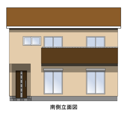 南側立面図